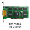 Tarjeta DVR PCI AOP-108 8ch video 200fps BT878
