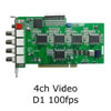Tarjeta DVR PCI  AOP-416 4ch video 100fps BT878