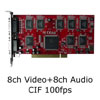 Tarjeta DVR PCI AOP-9908D 8ch video 8ch audio 200fps